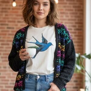 Vintage 90’s Y2K Partners grannycore cardigan